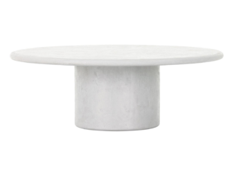 Salontafel Olden Ø100x35cm - rond - chalk